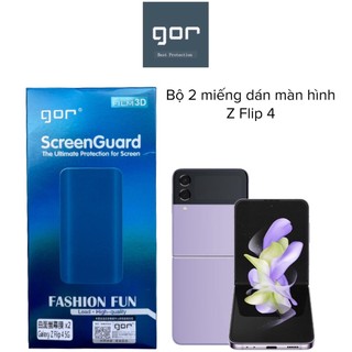 Bộ 2 Miếng Dán Màn Hình GOR Dành Cho SamSung Galaxy Z Flip 4 5G - Hàng Chính Hãng