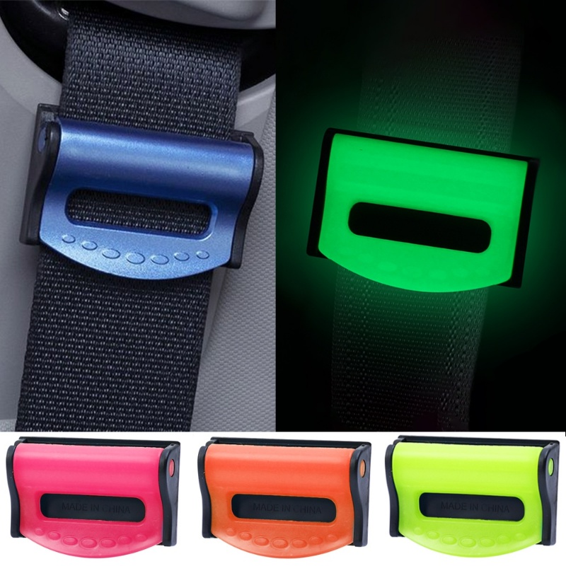 Bộ 2 Kẹp Khóa Dây An Toàn Xe Hơi Màu Sắc Phản Quang Tùy Chỉnh Tiện Dụng