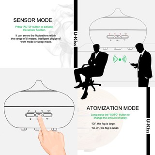 U-Kiss Ultrasonic Aroma Diffuser Human Body Induction Essential Oil Diffuser.