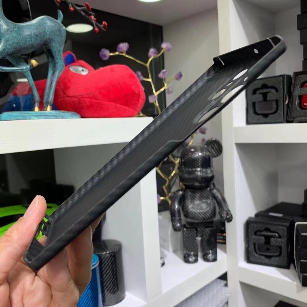 Ốp Điện Thoại Sợi Carbon Chống Rơi Cho Samsung Galaxy S23 Ultra S23