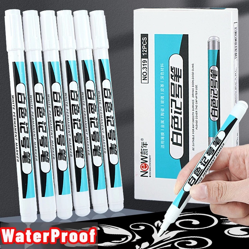 1 Bút Đánh Dấu Chống Thấm Nước Màu Trắng