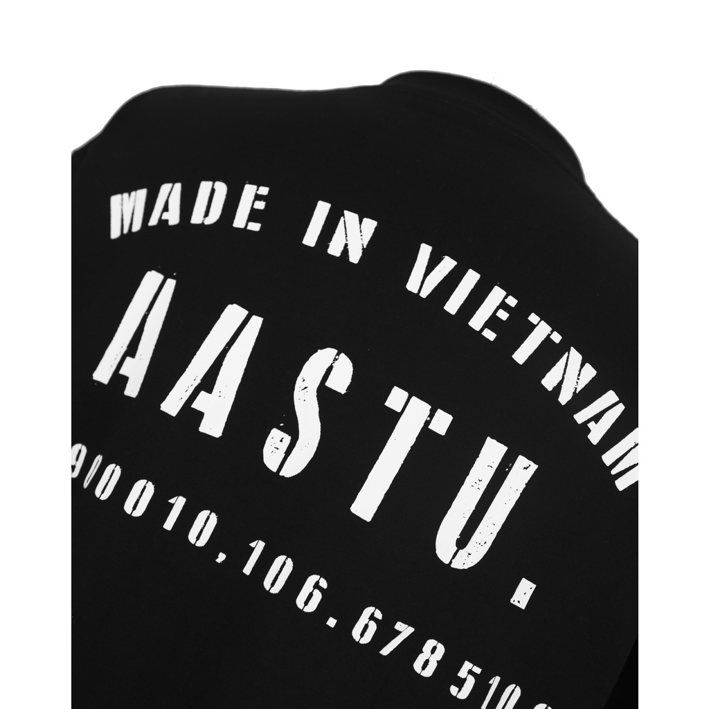 ÁO THUN AA STU IN LOGO VINTAGE - AA STU BOXY VINTAGE LOGO - BLACK ; WHITE // Aastudio