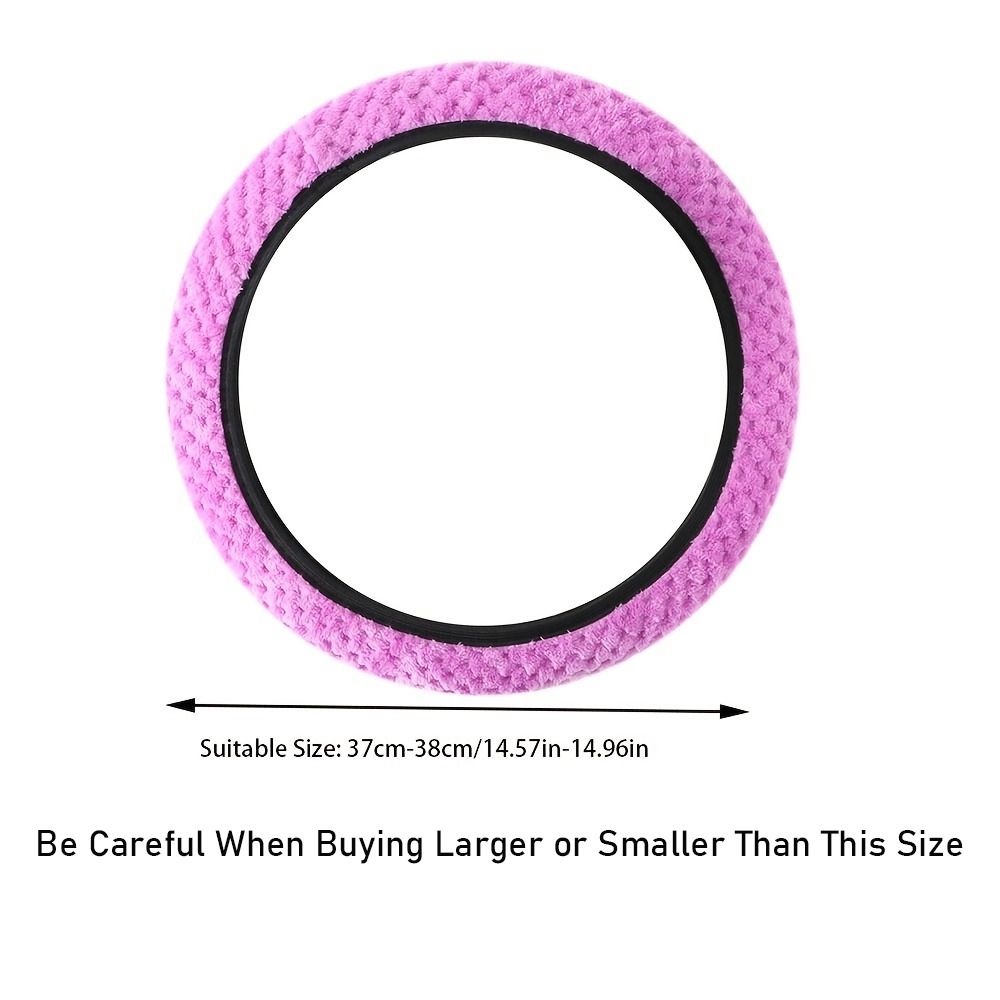 Vỏ Bọc Vô Lăng Phối Lông Giữ Ấm Mùa Đông Thông Dụng Cho Xe Hơi