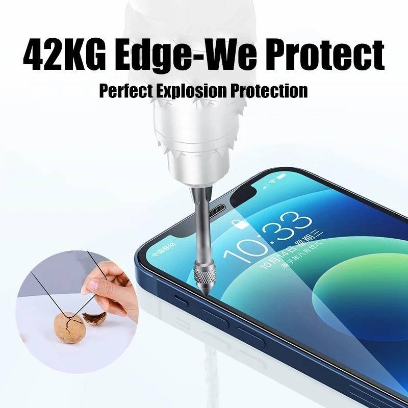 Kính Cường Lực 9D Bảo Vệ Toàn Màn Hình Cho iPhone 14 13 12 11 Pro Max Mini Plus 6 6s 7 8 Plus SE 2020 2022 X Xs XR Max