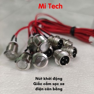 Nút nguồn giắc cắm sạc xe điện cân bằng xe drift 3 chấu Xe Điện Cân Bằng Mitech phụ kiện xe cân bằng