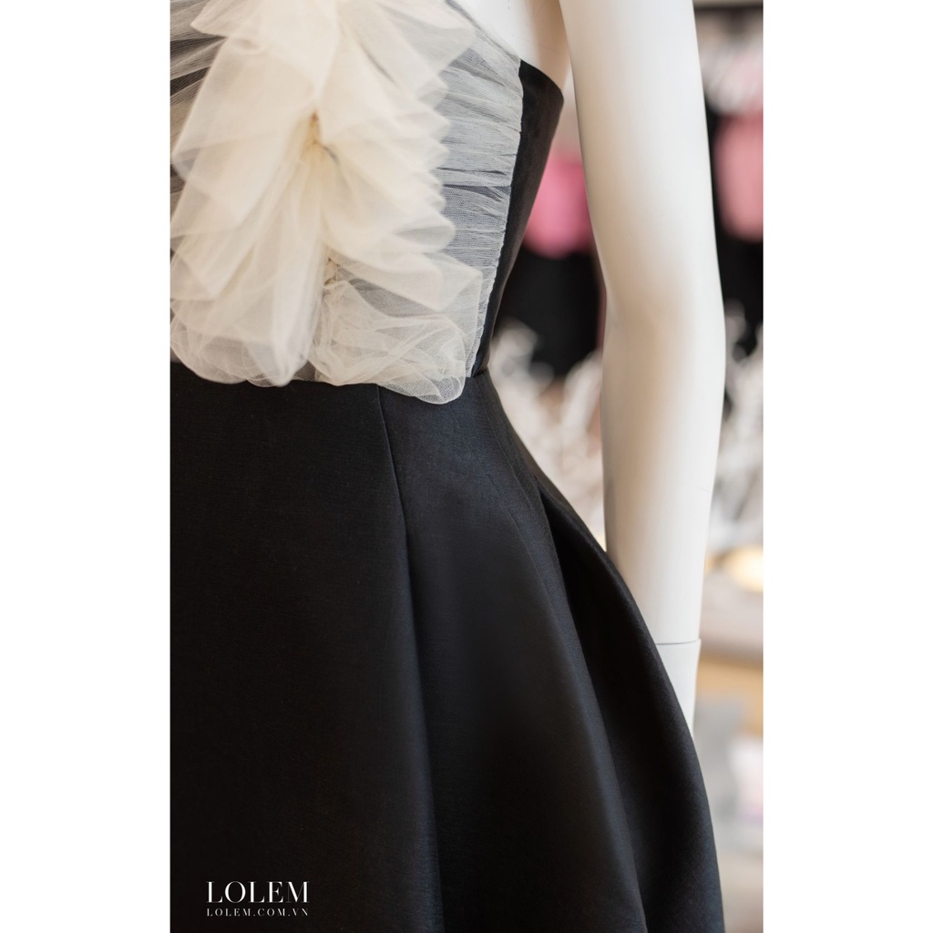 Áo cúp ngực LOLEM AK1333 thiết kế bèo lưới vải tafta fine