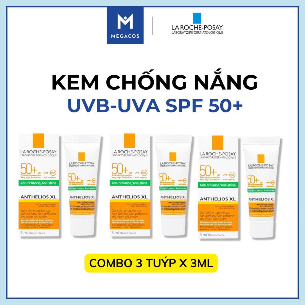 Kem Chống Nắng La Roche Posay Anthelios Anti-Shine Dry Touch Gel Cream SPF 50+ Cho Da Dầu (Mẫu mới)