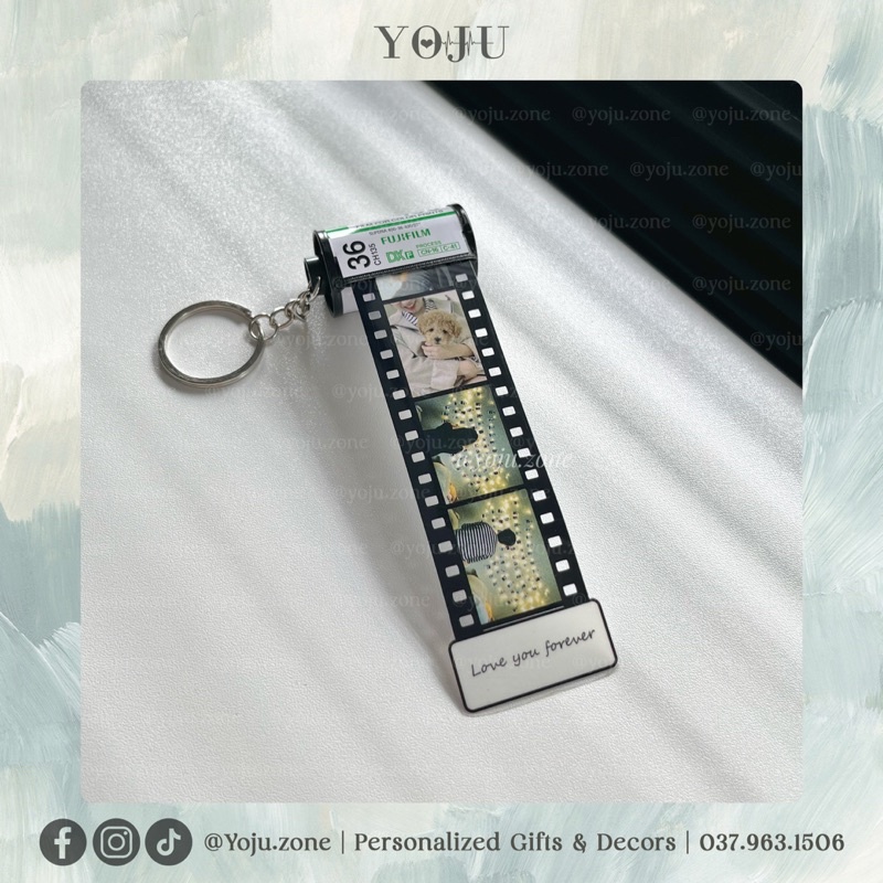 Móc Khóa Film Yoju.zone In 9 Hình Kỉ Niệm 🌸 Quà Sinh Nhật Handmade Độc Đáo Từ Cuộn Phim 🌸 [Ảnh thật]-[Order]