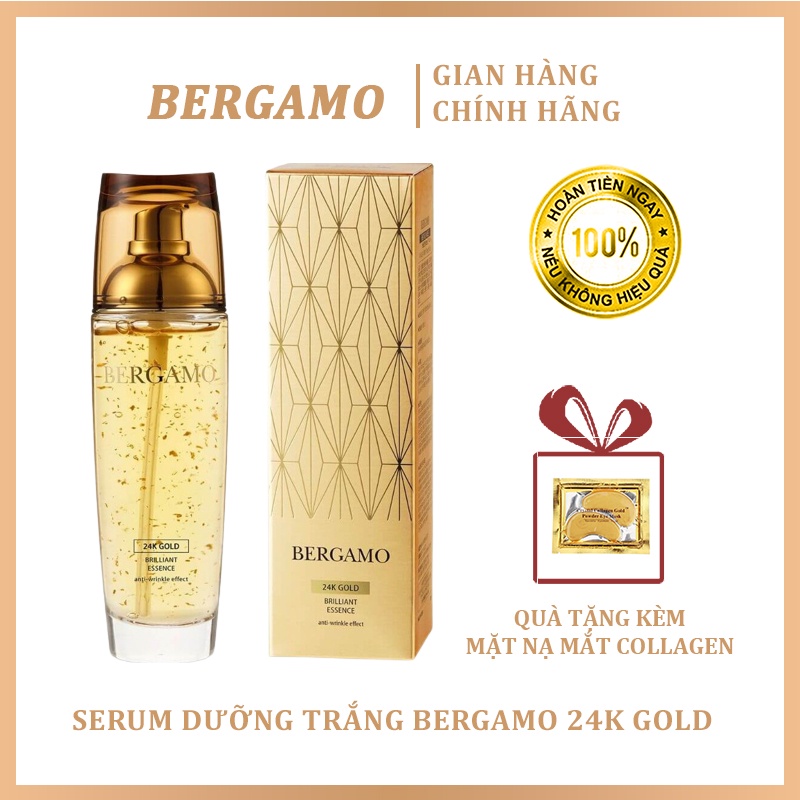 Serum Dưỡng Trắng Bergamo 24K Gold Brilliant Essence Hàn Quốc 110ml - Serum Dưỡng Trắng Da Nhanh Chóng