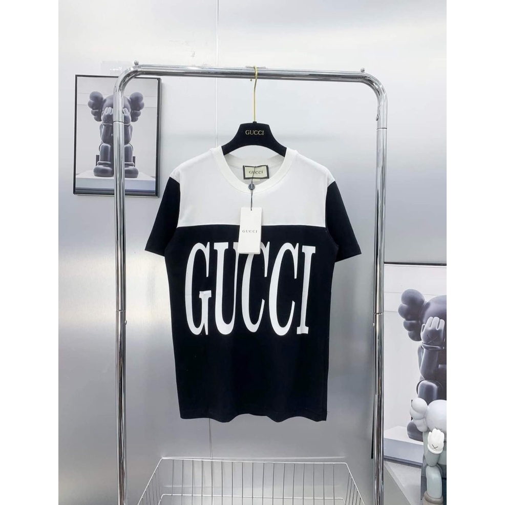 Áo Phông Cổ Tròn 100 In Chữ Guucci Siêu Cá Tính HOTTREND 2023
