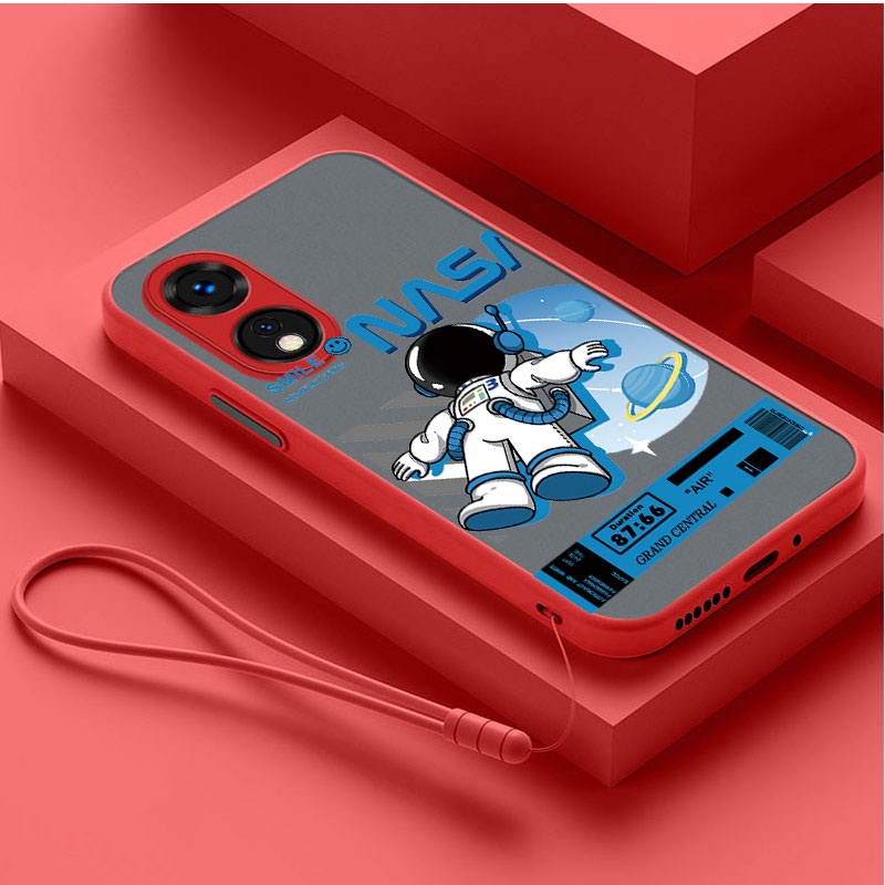 Ốp Điện Thoại Nhựa Mặt Nhám Chống Sốc In Logo NASA Cho OPPO Reno 8T 8Z 8 Pro 5G reno8T 5G