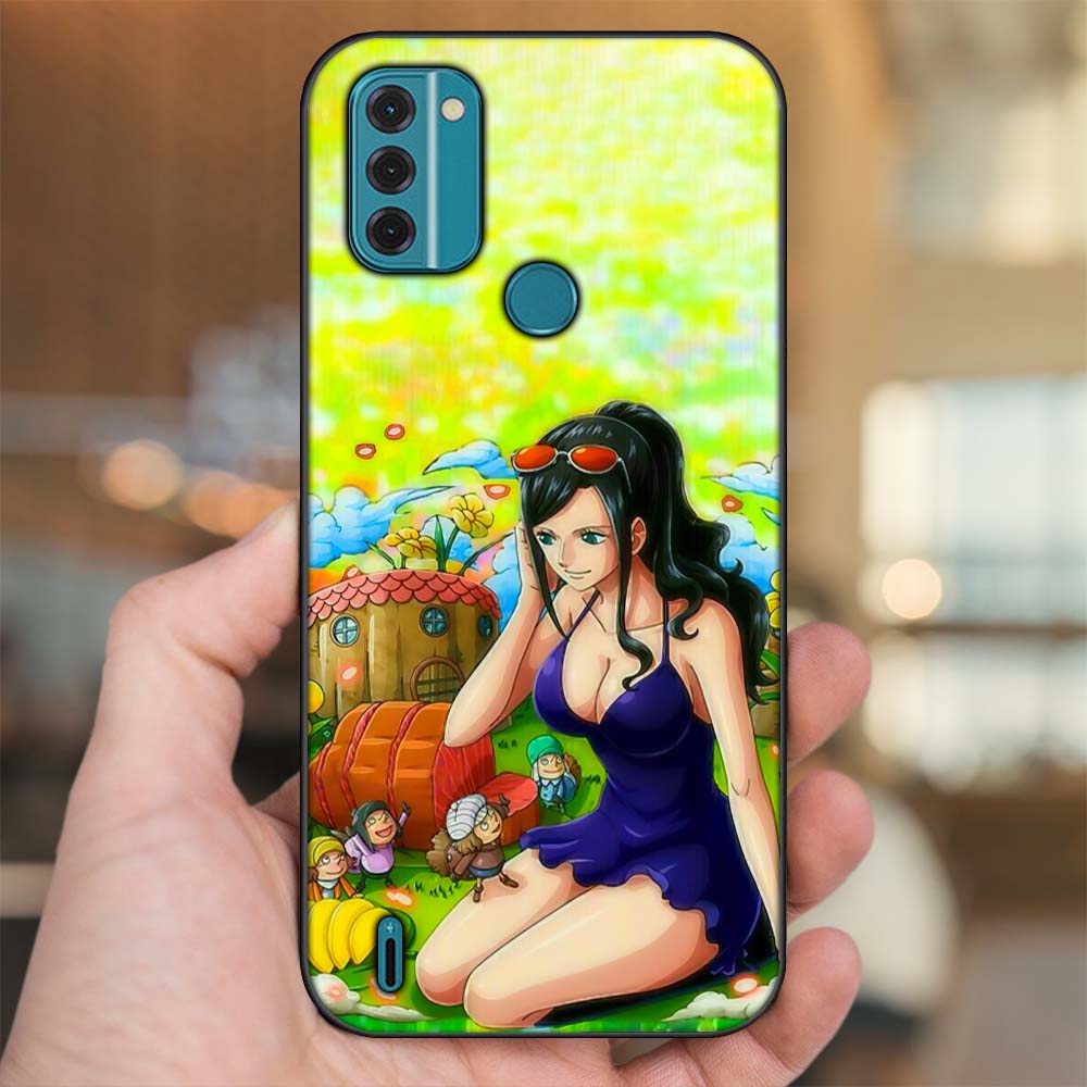 Ốp lưng Nokia C31 viền đen in hình Nico Robin One Piece Đảo Hải Tặc