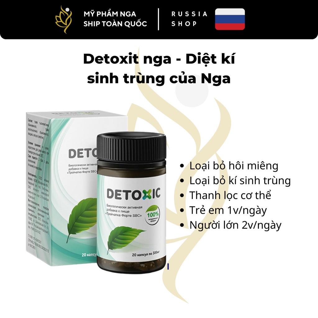 Detoxit nga - Diệt kí sinh trùng của Nga