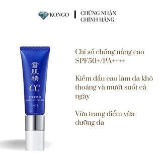 Kem nền cc kose sekkisei spf 50/pa+++ nhật bản đa năng