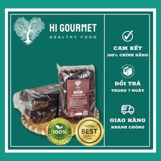 Bún gạo lứt đen hữu cơ hi gourmet bún gạo lứt giảm cân ăn kiêng thực dưỡng ăn chay 500g