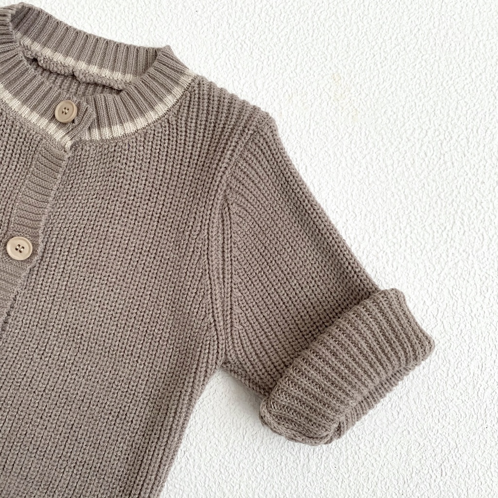 Áo Khoác Dệt Kim Dáng Rộng Thoải Mái Phong Cách Hàn Quốc Thời Trang Mùa Thu Hàng Mới Dành Cho Bé Trai Và Bé Gái