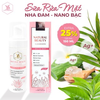[ Chính Hãng ] Sữa rửa mặt Nha Đam Nano Bạc NATURAL BEAUTY CLEANSERS