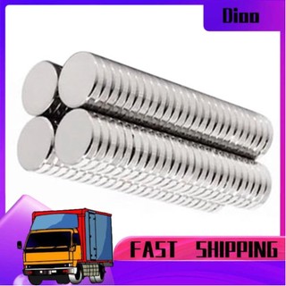 Dioo 50 Nam châm Neodymium tròn 10x2mm N35 Nam châm sắt từ tính mạnh