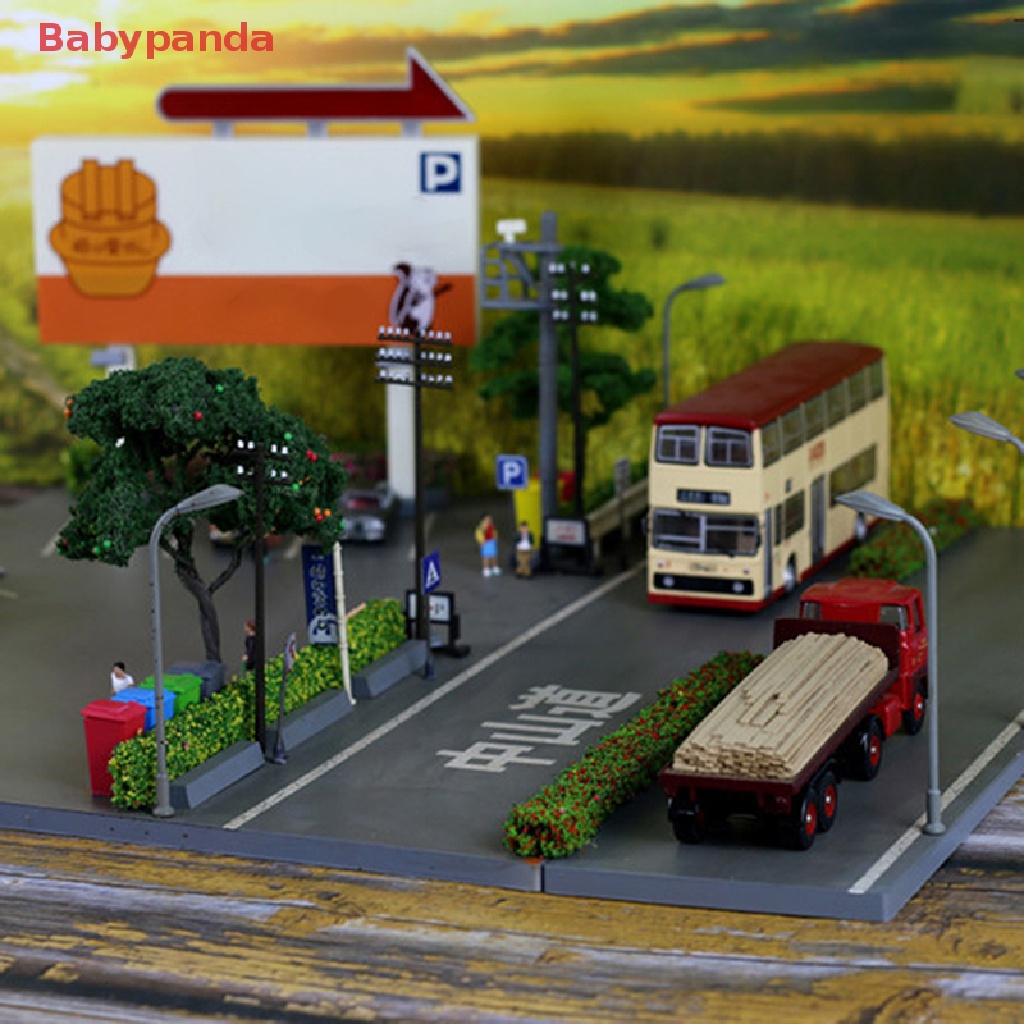 Set 2 Dải Hàng Rào Cỏ Nhân Tạo Màu Xanh Lá Cây Trang Trí Mô Hình DIY