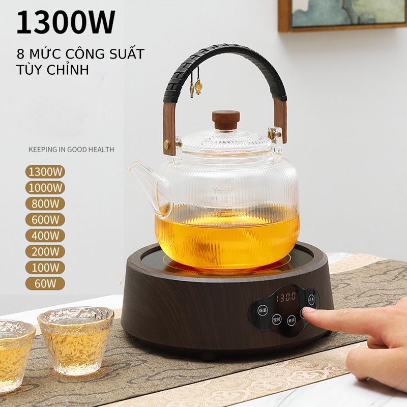 Bếp điện hồng ngoại thông minh mini chuyên pha trà 1300W