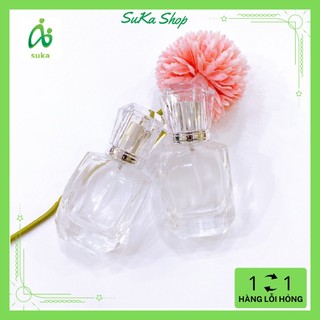 Dụng cụ chiết nước hoa-Bình xịt chiết nước hoa thủy tinh 30ml (nắp kim cương) SK