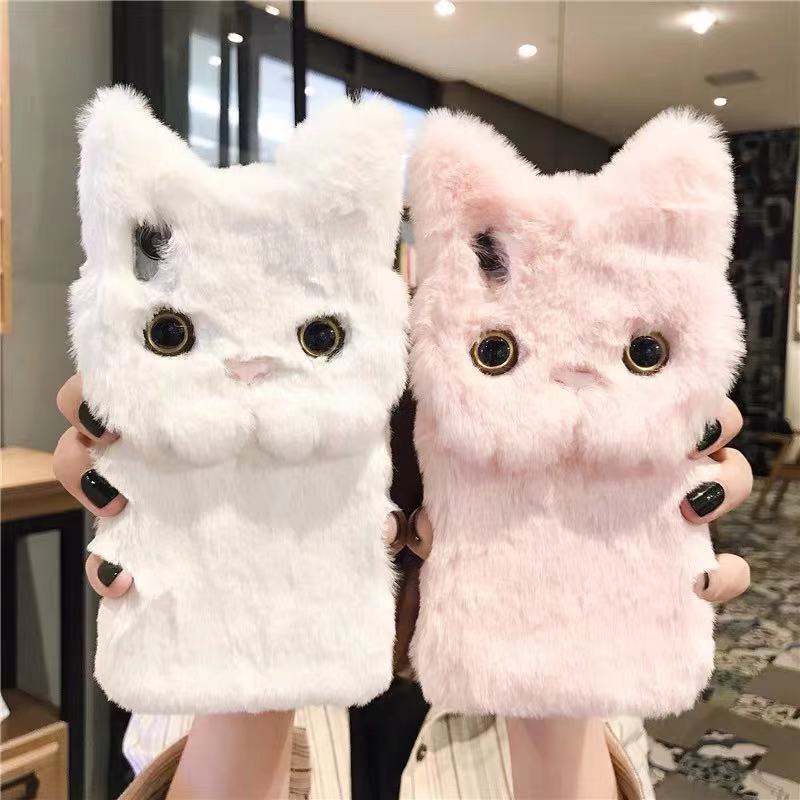 Ốp Điện Thoại Hình Mèo Bông Chống Rơi Cho Apple 11Promax