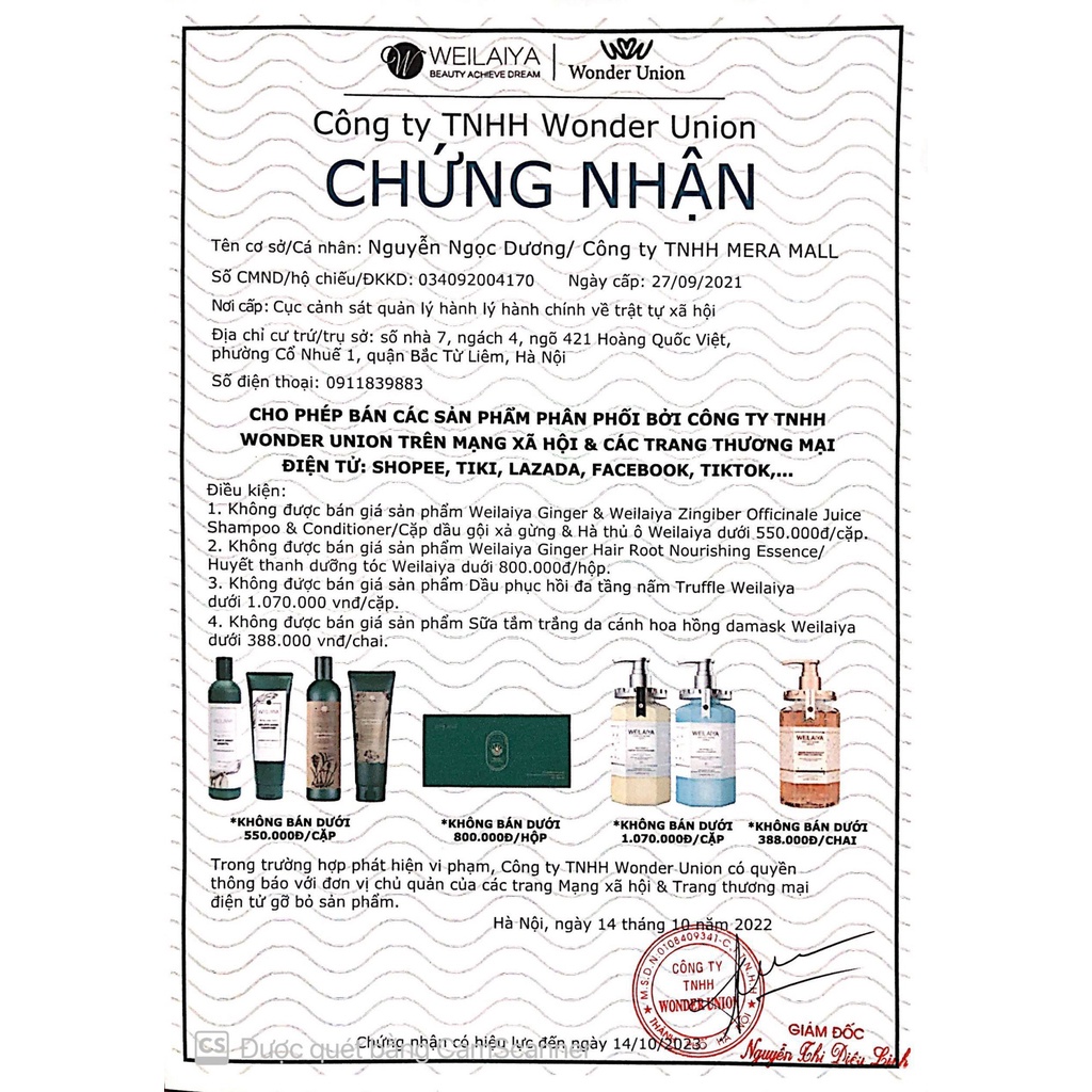 Dầu gội phủ bạc dưỡng tóc Color Conditioner Weilaiya 100ml