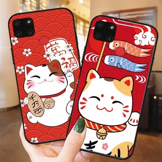 Ốp lưng oppo realme c25s / realme c12 / realme c15 in hình mèo thần tài may mắn