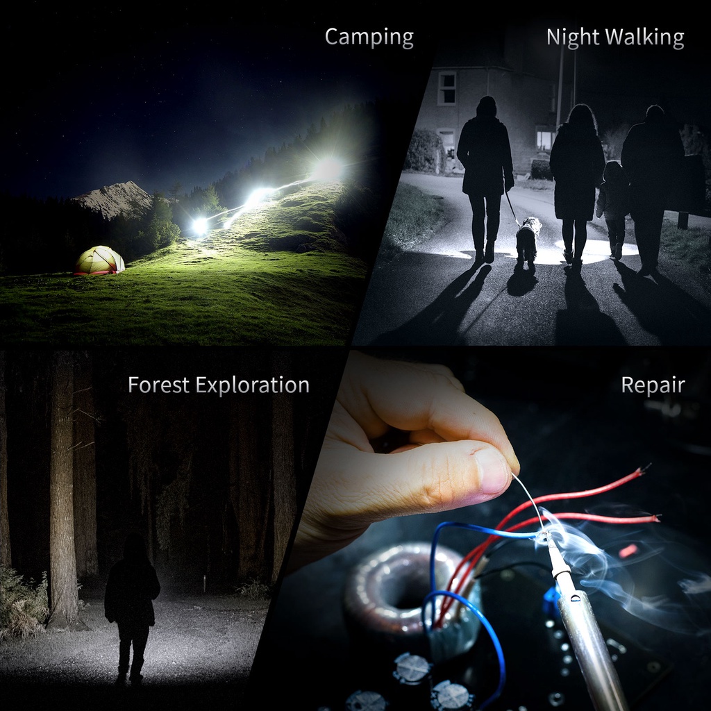 Tay cầm đèn pin WURKKOS TS32 chuyên dụng dành cho cắm trại