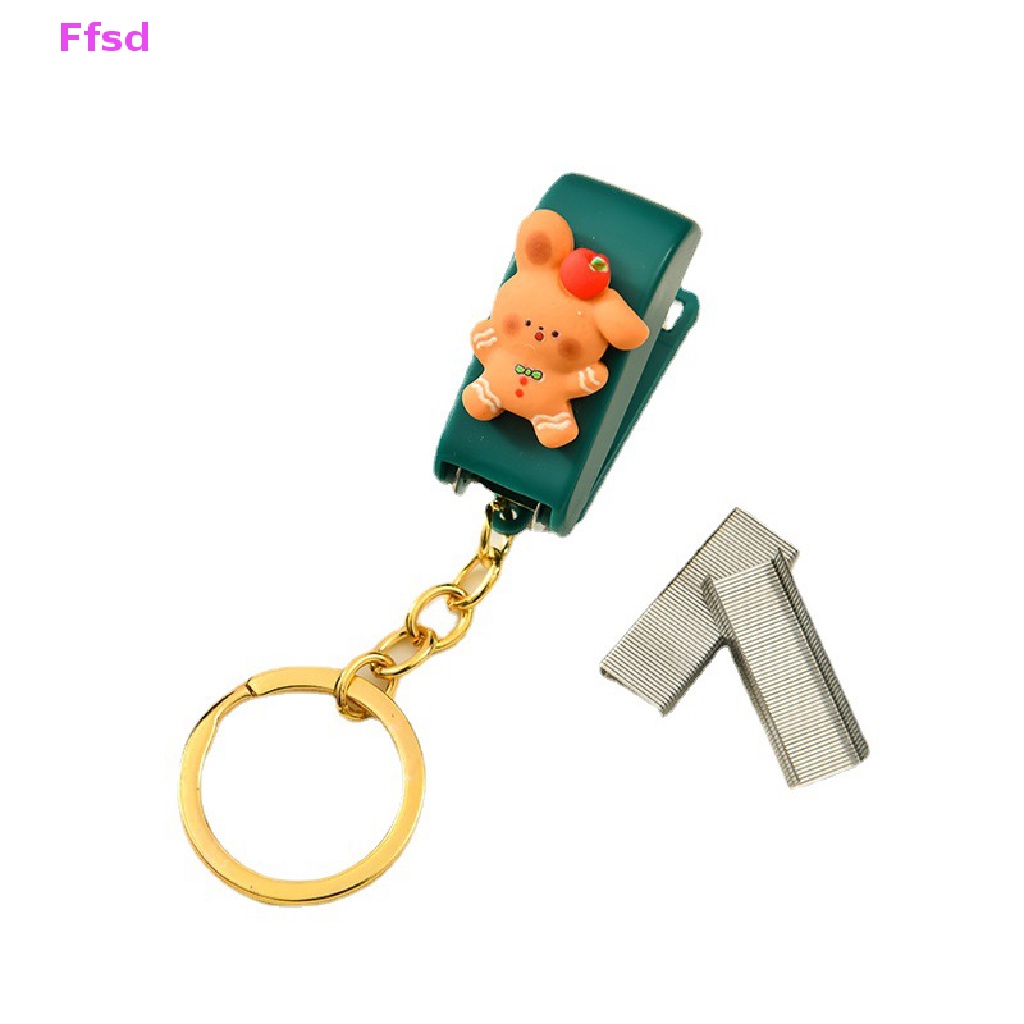 {Ffsd} Đồ Bấm Ghim Mini Dễ Thương Nhỏ Gọn Kèm Móc Khóa Làm Quà Giáng Sinh * Hàng Bán Chạy Cho Học Sinh / Văn Phòng