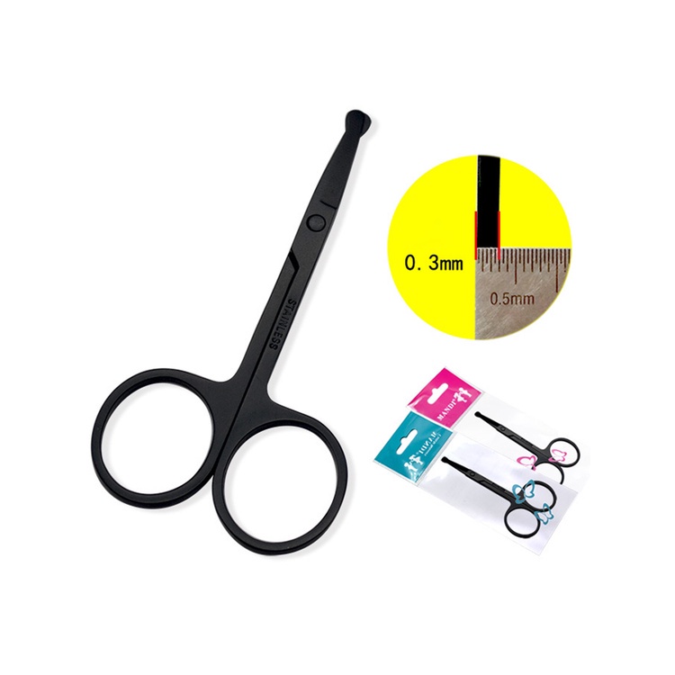 Kéo Cắt Tỉa Lông Mũi An Toàn Bằng Thép Không Gỉ Tiện Dụng