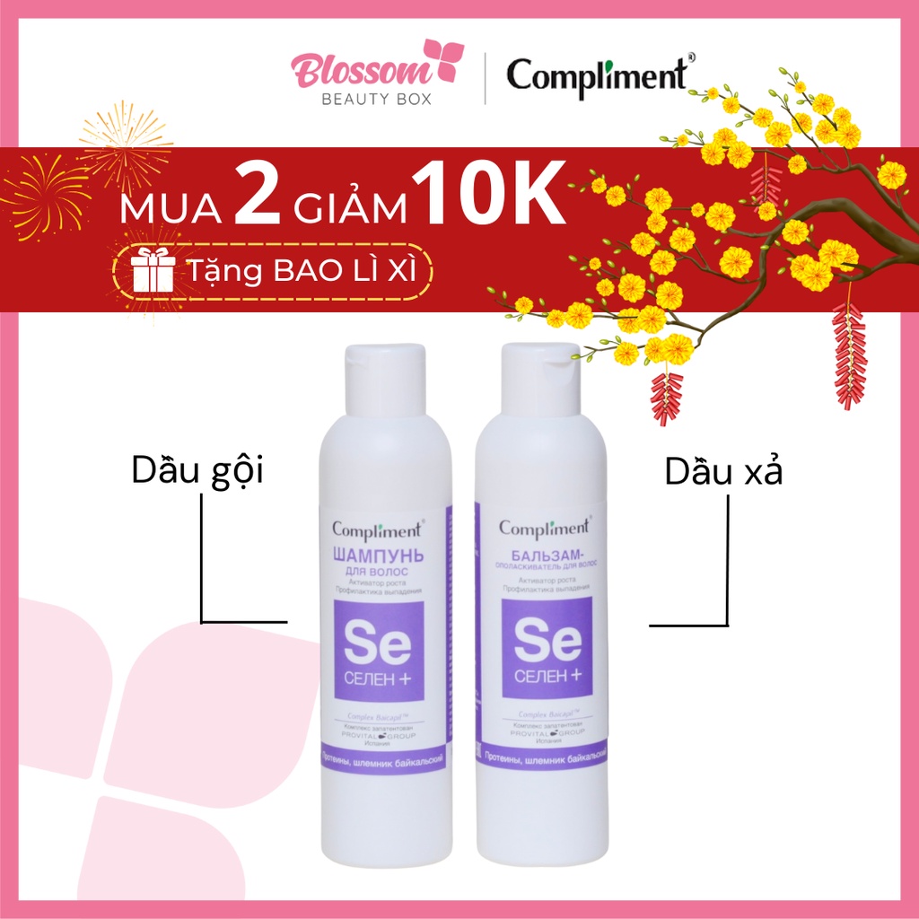 Dầu gội, xả giúp mọc tóc, giảm rụng tóc COMPLIMENT SELEN SPAIN