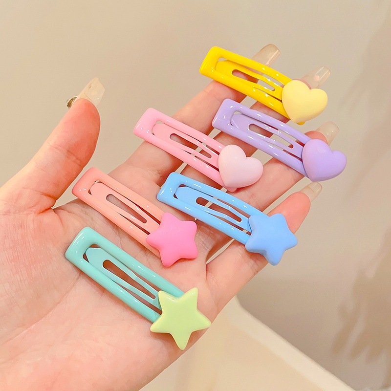 Set 3 Kẹp Tóc Nhiều Màu Sắc Cho Bé Gái