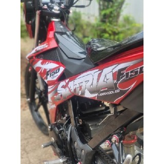 Tem Rời Satria mẫu lửa màu đỏ trắng đen