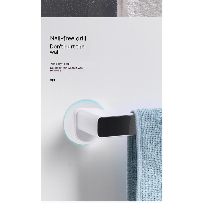 Giá Treo Khăn Gắn Tường Không Cần Khoan Tiện Dụng Cho Nhà Bếp / Nhà Tắm