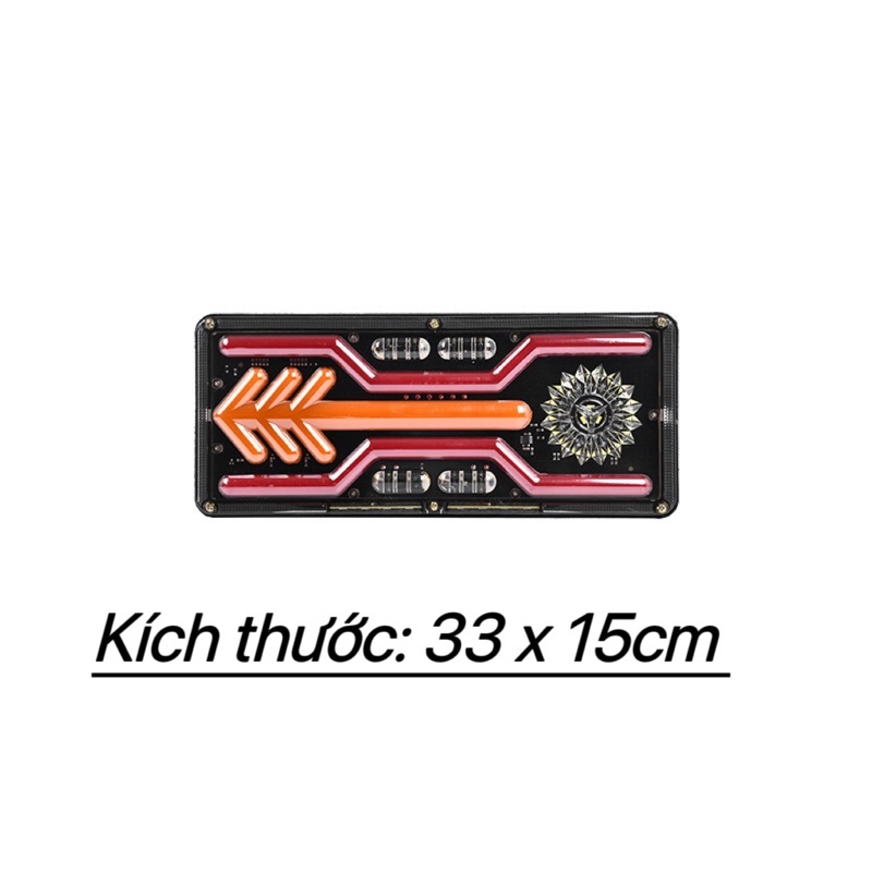 Cặp Đèn Hậu Mũi Tên Mẫu Mới Cao Cấp , Lắp Xe Tải Dùng Điện 24V