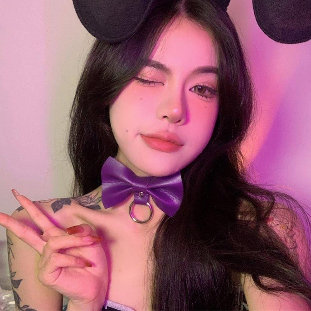 Vòng Cổ Choker Bằng Da PU Đơn Giản Thời Trang Dành Cho Nữ