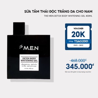 - Sữa tắm thải độc trắng da The MEN Detox Body Whitening Gel 400ml