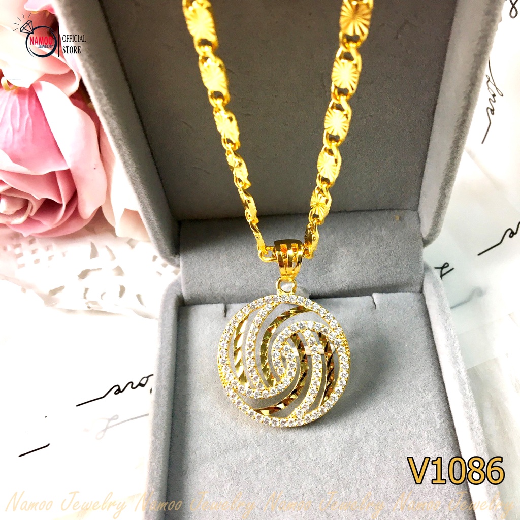 Kiềng Cổ Nữ Tinh Xảo Đính Đá Cho Phái Đẹp V1086 Namoo Jewelry