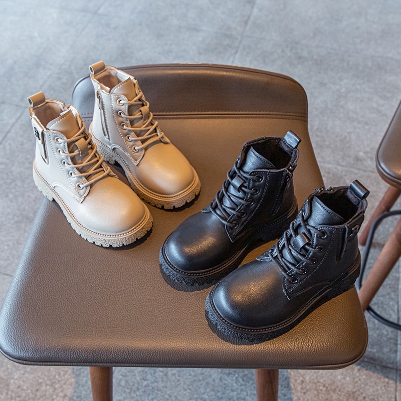 🚚【FREESHIP+KAM KẾT CHẤT LƯỢNG】🏆👢🌺 bốt da bé gái đi học đi chơi từ 4-13 tuổi size 26-37
