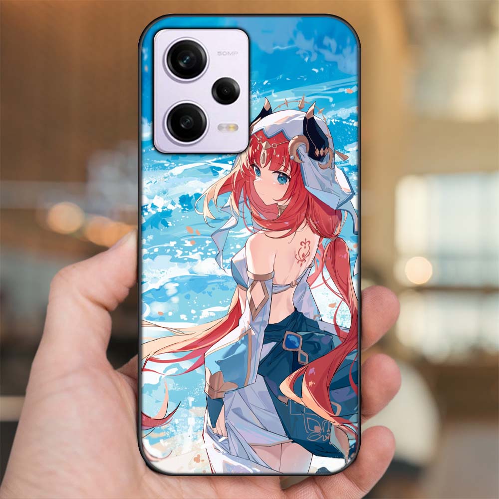 Ốp lưng Xiaomi Redmi Note 12 viền đen in hình Nilou Genshin Impact