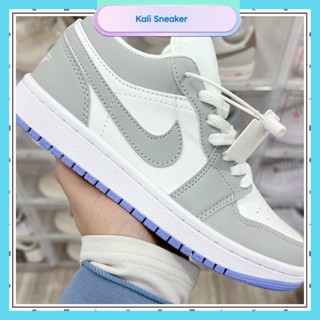 Giày jordan cổ thấp xám đế xanh, Giày jordan 1 low xanh ngọc, smoke panda paris, JD đen trắng cực đẹp full ph