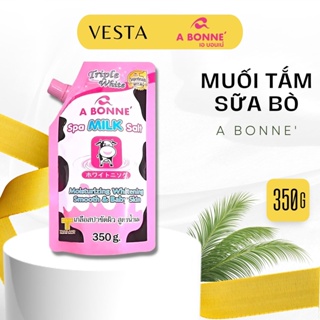 Muối Tăm Sữa Bò A Bonne - Tẩy Tế Bào Da Chết Body Thái Lan Hương Sữa Tươi 350g