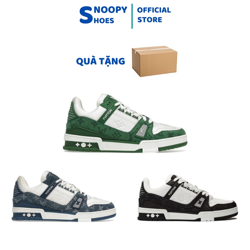 Giày Thể Thao Nam Nữ LV Trainer, Giày Sneaker LV Luôn Vui Tươi 3 Màu Hot Trend 2022 Cực Chất Dễ Phối Đồ Full Box Bill