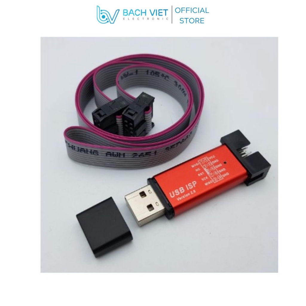 Mạch nạp Avr Isp Usb_Asp vỏ nhôm