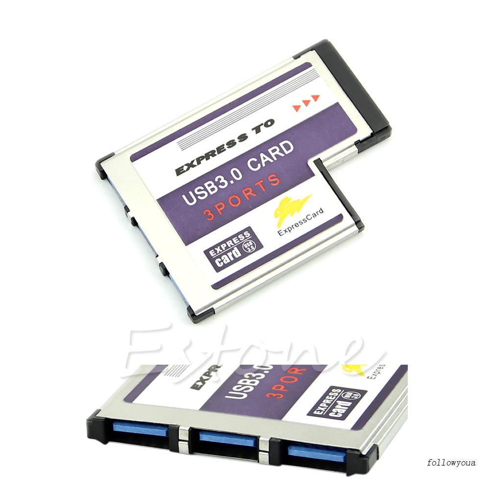 Card Mở Rộng 3 Cổng USB 3.0 54mm Cho Laptop FL1100 Chip