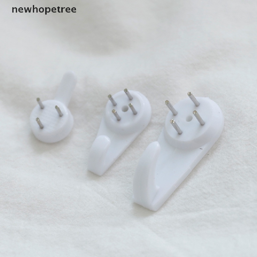 Bộ 10 Móc Treo Khung Ảnh Gắn Tường Màu Trắng Tiện Dụng