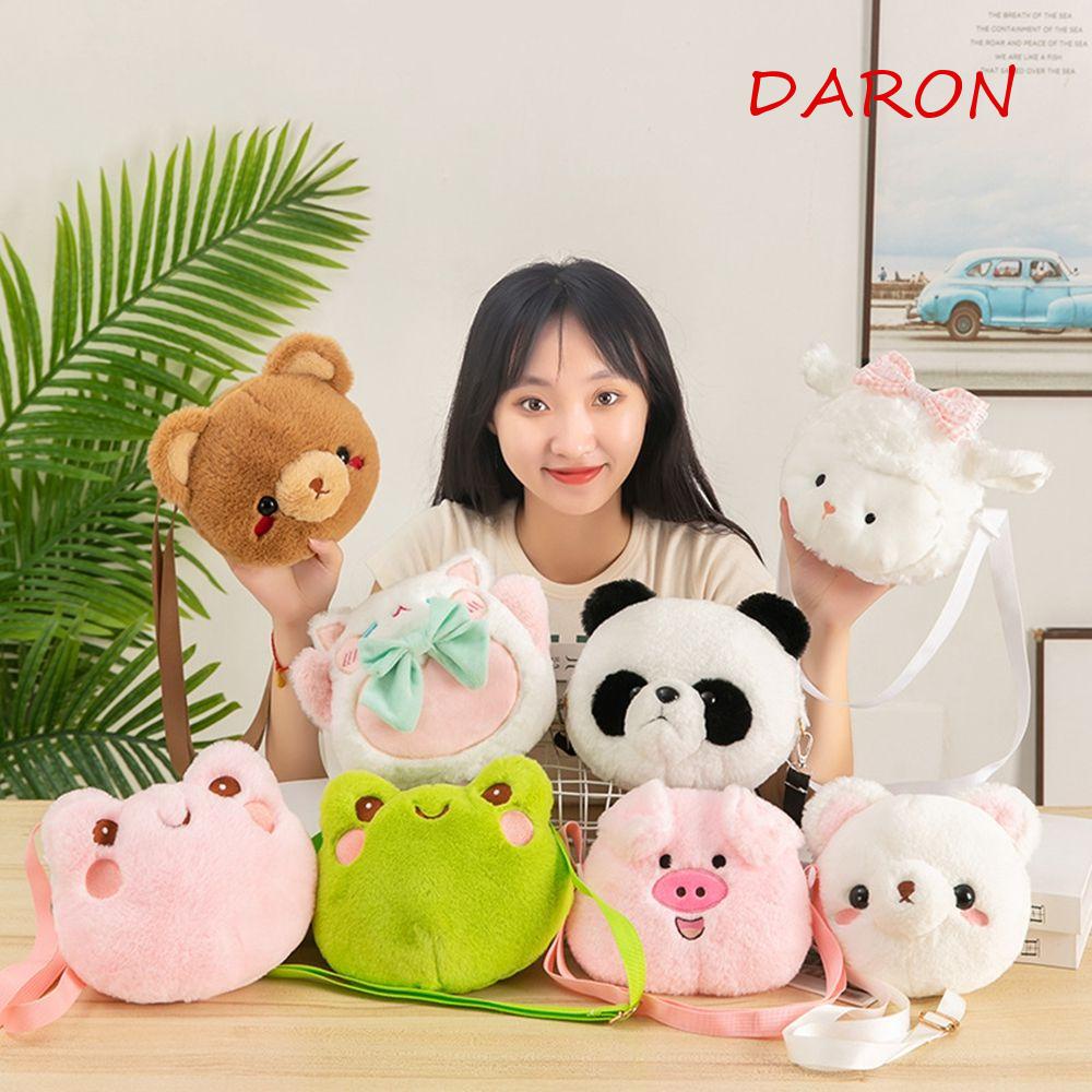 Túi Đeo Chéo Hình Gấu Trúc Nhồi Bông Dễ Thương Cho Bé Gái