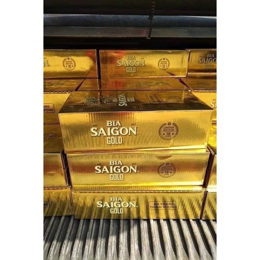 Bia Sài Gòn gold thùng 18 lon x330ml