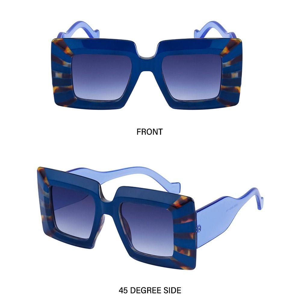 OSIER1 Kính Mát Vuông Oversized In Họa Tiết Ngựa Vằn Cho Nam / Nữ